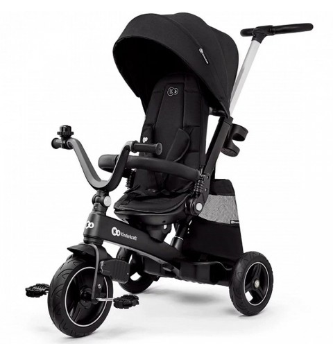 Kinderkraft Easytwist - innowacyjny rowerek trójkołowy | Black